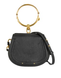 Nile Handbag, Leather, Black, 03177065, DB, 3*